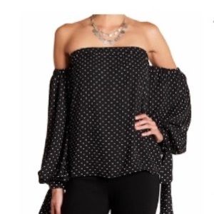 Vince Camuto Poetic Dots Off the Shoulder Top